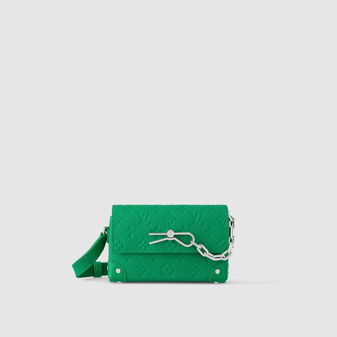Túi Louis Vuitton Steamer Wearable Wallet Monogram Taurillon Leather Nữ Xanh Lá